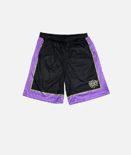 Adwysd Always Court Black Purple Shorts