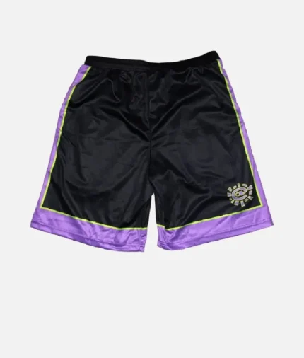 Adwysd Always Court Black Purple Shorts