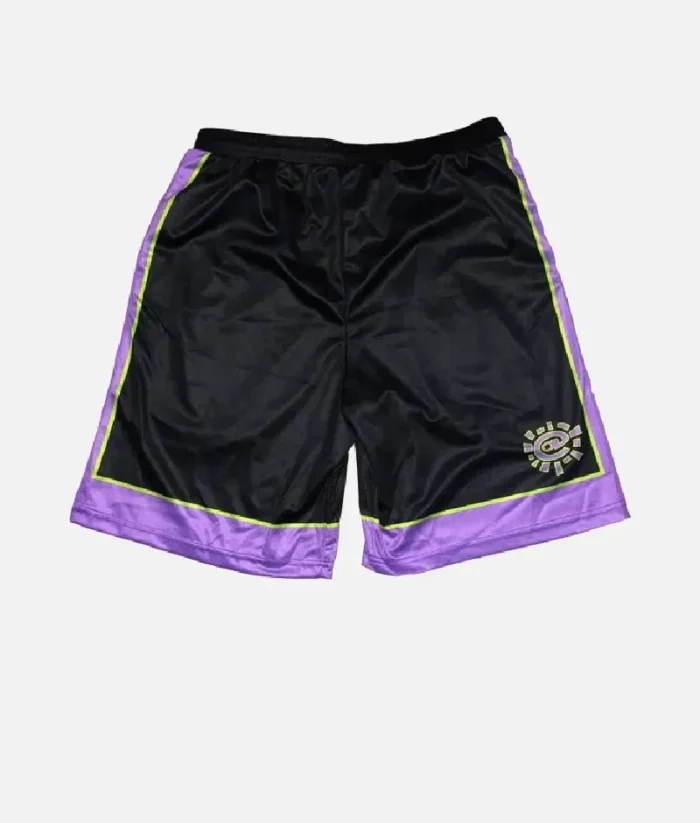 Adwysd Always Court Black Purple Shorts