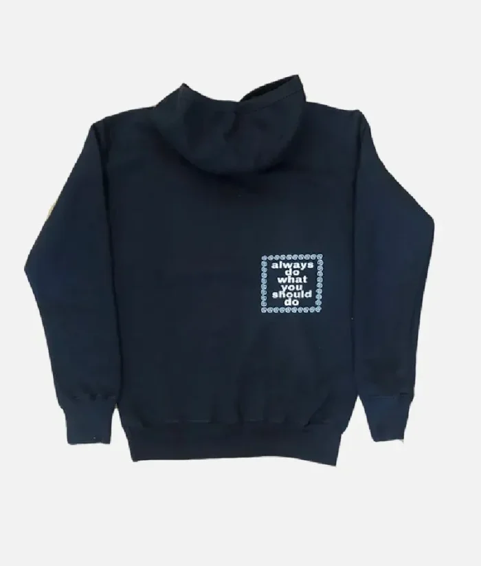 Adwysd Always Maneki Neko Black Hoodie