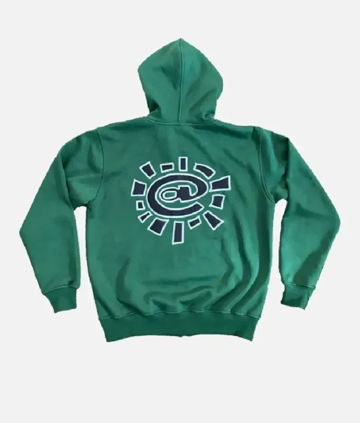 Adwysd Always Zip Up Hoodie Green