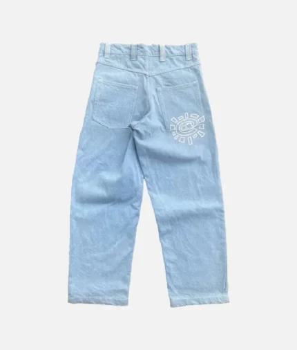 Adwysd Heavy Duty Unisex Jeans Light Blue