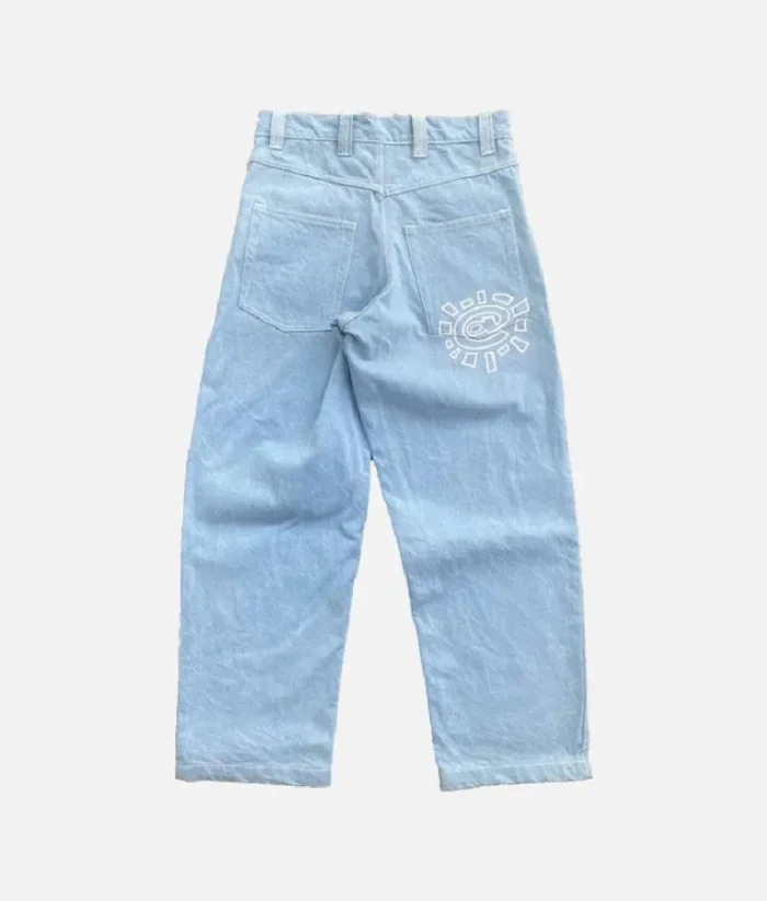Adwysd Heavy Duty Unisex Jeans Light Blue