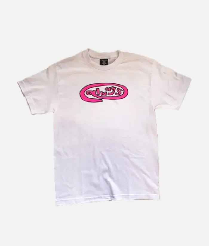 Adwysd Always Pink Oval White T Shirt