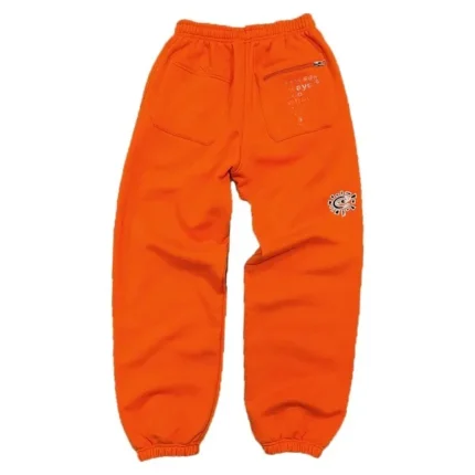 Adwysd Relaxed Embroidery Joggers Orange