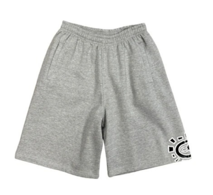 Adwysd Relaxed Logo Sun Jogger Grey Shorts