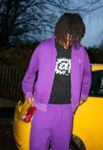Adwysd Splatter Purple T Shirt